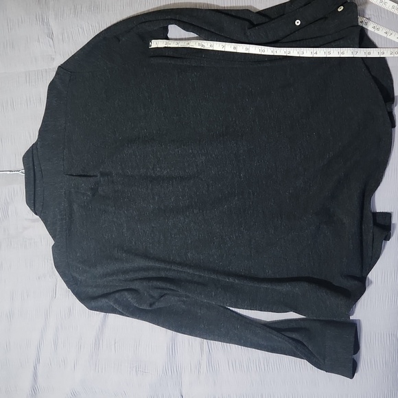 Ralph Lauren feather weight mesh charcoal gray large - Picture 2 of 3